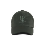 우알롱 Signature twill ball cap - KHAKI