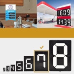 N12 간편한 숫자표시판 가격표 현황판 넘버링주유소 숫자판 안내판 번호표 아트 사인 POP 디지털
