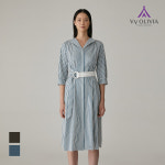올리비아로렌 스트라이프 허리벨트 원피스 VVCOAXM4191