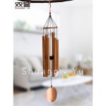 파이프 윈드 차임 풍경소리 사운드 개업 로즈골드 우드 맑은바람 도어벨 28 차임벨