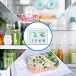 냉동고 경보 기능이 냉장고 온도계 - 템라차 무선 주방 홈 레스토랑용 백라이트 MA