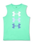 언더아머 Under Armour 남아용 테크 트라이 로고 탱크 탑 299 베이퍼 그린 셀레스트 스타라이트