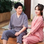 찜질복긴팔 사우나 마사지복 상하의 사우나옷 온천 찜질방