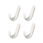 부착식 후크걸이 J형 4P 차키 무타공 모자걸이