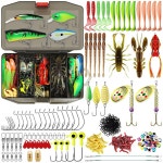 널리 사용되는 낚시 미끼 태클 키트 스타터 담수용 경제적 선물 프리미엄 장비 세트 가족용 도구 세트 제공 pcs Economic Kit A-128