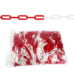 칼라콘 체인 연결줄 안전줄 차단줄 가이드 라인 적백 안전라인 안전체인 주차금지 안내 접근금지 출입제한