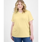 Rebellious One 수퍼 소프트 크루넥 티셔츠 Juniors Super Soft Crewneck Tee Double Cream 22121137