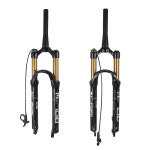 볼라니 26 27 5 29 MTB 자전거 마그네슘 합금 서스펜션 포크 테이퍼드 스티어 스트레이트 프론트 포크 수동 잠금 - 원격 잠금 26... 