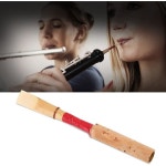 투오렌 3Pcs 오보에 리드 미디엄 소프트 초보자용 수제 투명 플라스틱 보관함이 관악기 부품