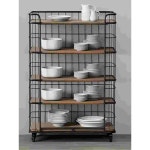 그릇 장식장 4단100x40x130 접시 그릇장 4단 수납 사이즈 맞춤 지원