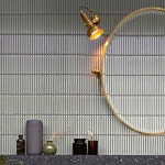 글렌셔 브러 니켈 욕실 사선붓 미러 거울 el Ni 스테인리스 스틸 라이트 Q1637789