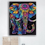 숫자 코끼리 페인트 핸드 페인팅 유화 캔버스 컬러링 깜짝 선물 홈 장식