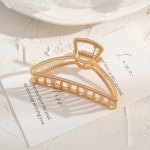 대형 올림머리 집게핀 헤어 액세서리 반달형 머리핀