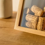 코르크마개 수집 액자 와인 액자함 보관상자 코르크