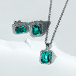 다이아몰 3캐럿 랩그로운에메랄드 목걸이 비앙