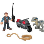 Fisher-Price Imaginext 쥬라기 월드 공룡 장난감 오웬 그레이디 피규어 놀이 세트 미취학 아동용