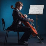 베키아 프로페셔널 휴대용 악보 스탠드 - 접이식 조절 가능한 홀더 가방 견고한 악기 연주 밴드 여행용 32-56inch