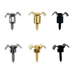 1쌍의 스트링 트리 리테이너 일렉트릭 크롬 스크류 가이드 텔레 캐스터 액세서리