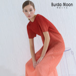 부르다문 부르다문화이트 2025 NEW 썸머 플리츠 롱원피스 목걸이