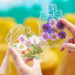 다꾸 입문 고급 DIY 압화 투명 스티커 필름 취미 준비물 디자인 유리병 디자인-유리병