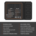 취미 팬 방수 브러시리스 모터 3 샤프트 60A ESC 전기 속도 컨트롤러 콤보 세트 히트싱크 프로그래밍 카드 1 10 리모컨 자동 S3650 4300KV