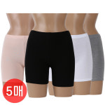 예스플러스 여성3부 순면속바지 5매세트 고품질 포이