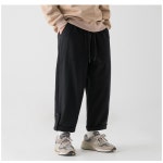 남성용 롤업 밴딩 와이드 팬츠