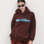 아도라 아도라 뉴 후드 - 딥브라운 기모