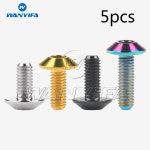 Wanyifa 티타늄 볼트 알렌 육각 머리 M6 x 12 15 20 25 30 바이크 오토바이 나사 5 개세트