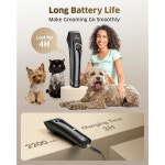 그루밍용 오니솔 개 클 두들 두꺼운 곱슬머리 푸들 분리 가능한 금속 칼날이 저소음 헤비 듀티 그루밍 키트