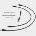 Dpofirs 다이빙 고압 조절 호스 전문가용 탄소 섬유 직조 유연 호스