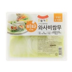 일가 비타 와사비쌈무 3kg 국산 업소용 대용량 무쌈 알싸한
