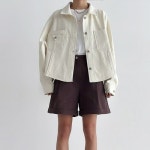 헤레이스 코튼 트러커 박시자켓 YMSH25SS708