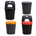 BMKC 사출 깡통의자 수납 옷보관 업소 식당 포차 구이