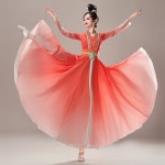 무용복 현대무용 풀스윙 부채춤 학춤 고전 전통 의상 선녀 워십복 오프닝