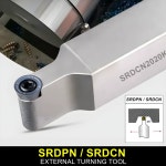 하이 퀄리티 SRDCN 1212 1616 2020 2525 R3 R4 R5 R6 12-25mm 인서트 RCMT 외부 터닝 공구 거치대 선반 커