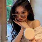 편광 접이식 선글라스 뿔테 폴딩 선글라스 자외선 블 핑크-일체형코받침