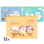 영아트 소소펀 노랑스프링 두꺼운 스케치북 130g 랜덤발송 345 x 247 34매 12개