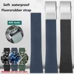 19 20 21 Longines Comcas 다이빙 시리즈 L3 781 782 742 642 FKM 스트랩 팔찌 용 퀵 릴리스 불소