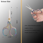 작은 재봉 가위 날카로운 자수 뜨개질 가위 2피스 액세서리 바늘 공예 DIY 도구용 실