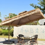 초가 파라솔 밀짚파라솔 카페 볏짚 지푸라기 각도조절