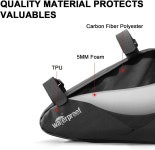 NDakter 자전거 프레임 보관 가방 2L 방수 삼각 파우치 휴대폰용 사이클링 팩 지갑 열쇠 도구 액세서리 산악 도로 자전거용 프론트 튜브백 MTB