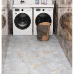 펀스틱 대리석 필 앤 스틱 바닥 타일 12 x in 15 팩 자체 접착 비닐 바닥재 방수 주방 욕실 침실 탈착식 스티커 Box of 5 Tiles