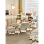 원룸 1인용 안락 침대 의자 수유의자 등받이 체어