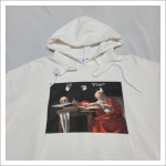 오프화이트 카라바조 오버 후디 OMBB037R21FLE002