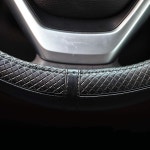 밸리컴피 스티어링 휠 커버 유니버설 15 - 순정 가죽 통기성 미끄럼 방지 냄새 방지 라인 M 14 1 2-15 1 4