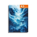 레드시티 맑은 폭포 포스터 상쾌한 물 예술 A3사이즈 바다폭포 그림