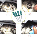 4개입 오일 씰 드라이버 세트 자동차 차량용 픽 훅 차고용 일반 배관공 정비공 작업장용 공구