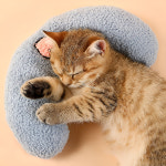 고양이용 커브형 쿠션 베개