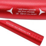 팻캐티 마운틴 바이크 핸들바 알루미늄 합금 MTB 바 직경 31 너비 검은색